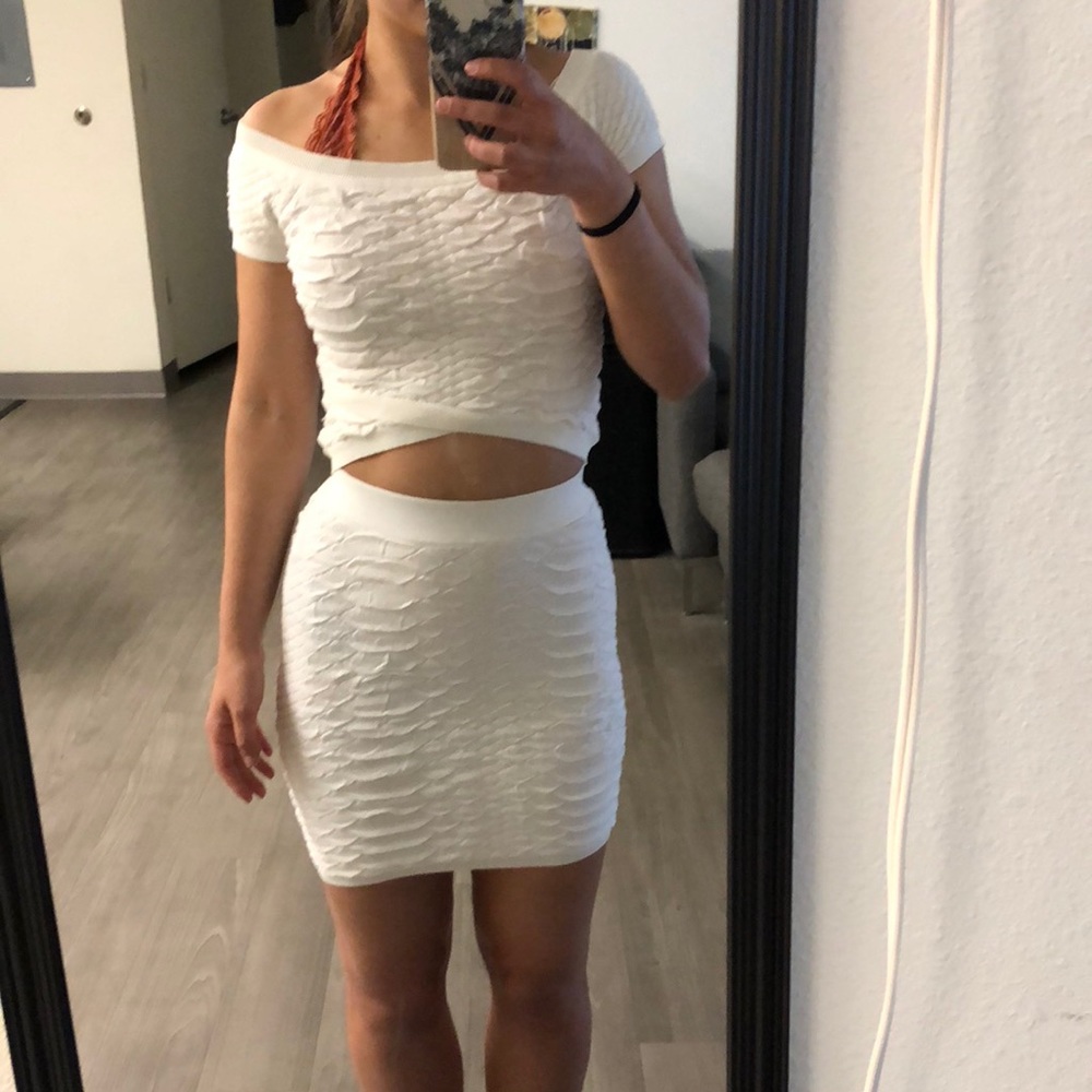 White skirt